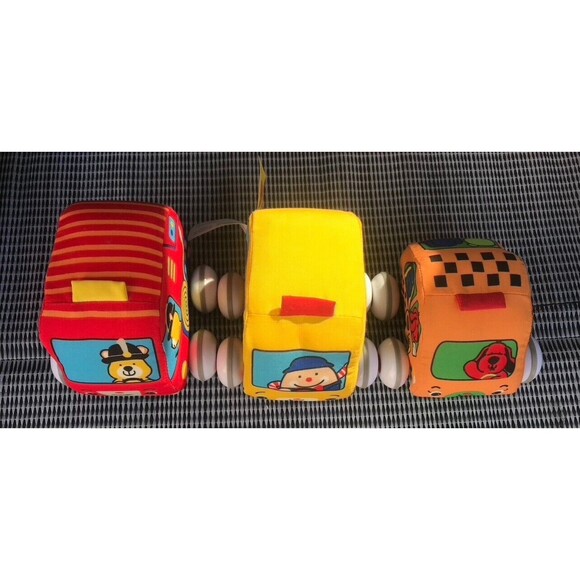 Cars plush School Bus, Taxi, Fireman LOT of 5 Melissa & Doug Pull Back Toy Cars - Picture 4 of 8